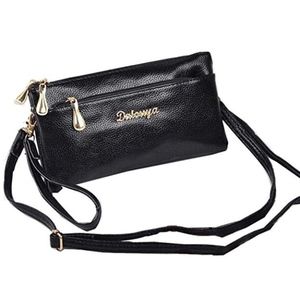 Leather Clutch Purse for Women Wristlet Wallet